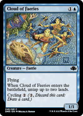 [043]【EN】フェアリーの大群/Cloud of Faeries【DMR】[C][青]