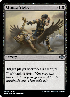 [078]【EN】チェイナーの布告/Chainer's Edict【DMR】[U][黒]