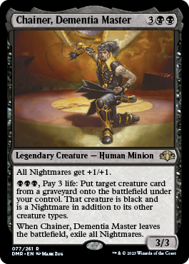 [077]【EN】狂気を操る者チェイナー/Chainer, Dementia Master【DMR】[R][黒]