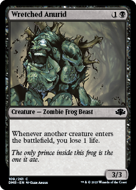 [109]【EN】卑劣なアヌーリッド/Wretched Anurid【DMR】[C][黒]