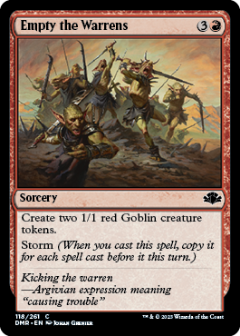 [118]【EN】巣穴からの総出/Empty the Warrens【DMR】[C][赤]