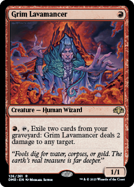 [126]【EN】渋面の溶岩使い/Grim Lavamancer【DMR】[R][赤]
