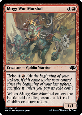 [131]【EN】モグの戦争司令官/Mogg War Marshal【DMR】[C][赤]