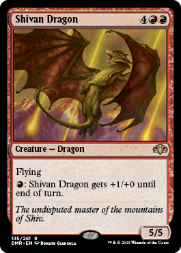 [135]【EN】シヴ山のドラゴン/Shivan Dragon【DMR】[R][赤]