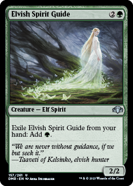[157]【EN】エルフの指導霊/Elvish Spirit Guide【DMR】[U][緑]