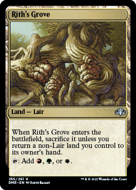[255]【EN】リースの木立ち/Rith's Grove【DMR】[U][土地]