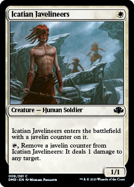 [009]【EN】【FOIL】アイケイシアの投槍兵/Icatian Javelineers【DMR】[C][白]