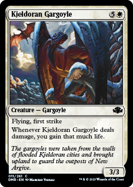 [011]【EN】【FOIL】キイェルドーのガーゴイル/Kjeldoran Gargoyle【DMR】[C][白]