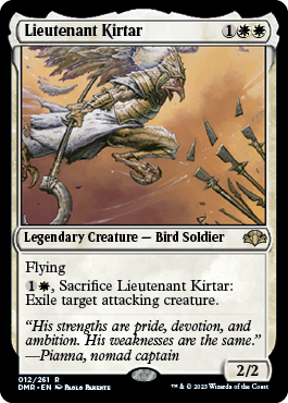 [012]【EN】【FOIL】隊長補佐カーター/Lieutenant Kirtar【DMR】[R][白]