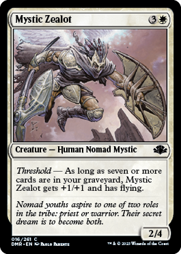 [016]【EN】【FOIL】秘教の盲信者/Mystic Zealot【DMR】[C][白]