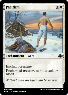 [019]【EN】【FOIL】平和な心/Pacifism【DMR】[C][白]
