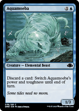 [038]【EN】【FOIL】アクアミーバ/Aquamoeba【DMR】[C][青]