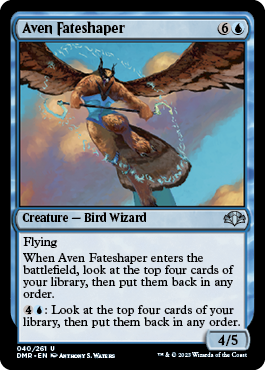[040]【EN】【FOIL】運命をかたどるエイヴン/Aven Fateshaper【DMR】[U][青]