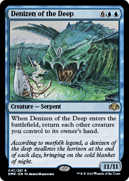 [047]【EN】【FOIL】深海の生息者/Denizen of the Deep【DMR】[R][青]