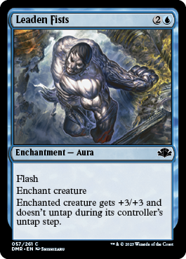 [057]【EN】【FOIL】重い拳/Leaden Fists【DMR】[C][青]