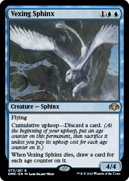 [073]【EN】【FOIL】難問のスフィンクス/Vexing Sphinx【DMR】[R][青]