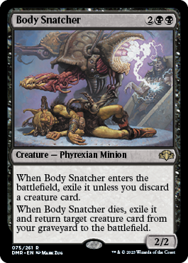 [075]【EN】【FOIL】ボディ・スナッチャー/Body Snatcher【DMR】[R][黒]