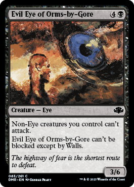 [083]【EN】【FOIL】オームズ＝バイ＝ゴアの邪眼/Evil Eye of Orms-by-Gore【DMR】[C][黒]