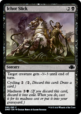 [090]【EN】【FOIL】滑る胆液/Ichor Slick【DMR】[C][黒]