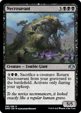 [093]【EN】【FOIL】ネクロサヴァント/Necrosavant【DMR】[U][黒]