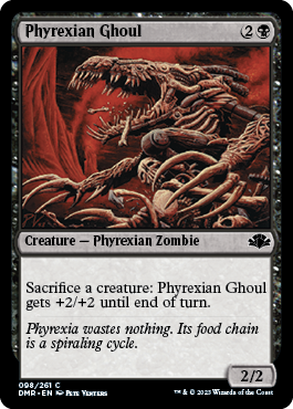 [098]【EN】【FOIL】ファイレクシアの食屍鬼/Phyrexian Ghoul【DMR】[C][黒]