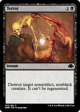 [103]【EN】【FOIL】恐怖/Terror【DMR】[C][黒]