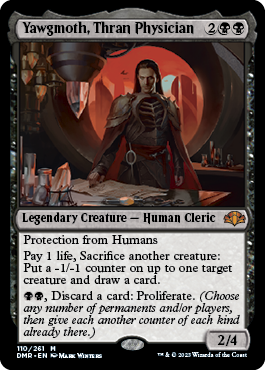 [110]【EN】【FOIL】スランの医師、ヨーグモス/Yawgmoth, Thran Physician【DMR】[M][黒]