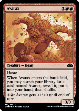 [112]【EN】【FOIL】アヴァラックス/Avarax【DMR】[C][赤]