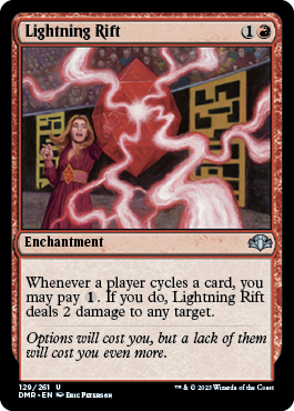 [129]【EN】【FOIL】稲妻の裂け目/Lightning Rift【DMR】[U][赤]