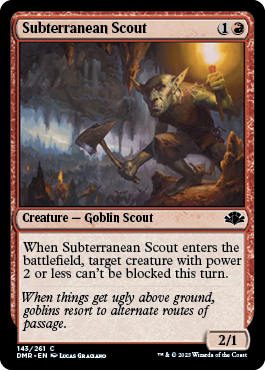 [143]【EN】【FOIL】地底の斥候/Subterranean Scout【DMR】[C][赤]
