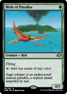 [151]【EN】【FOIL】極楽鳥/Birds of Paradise【DMR】[R][緑]