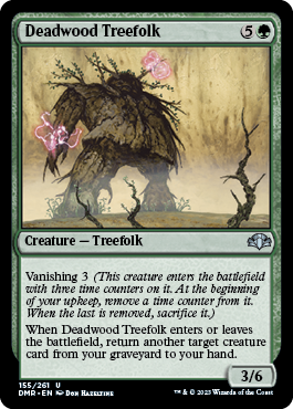[155]【EN】【FOIL】デッドウッドのツリーフォーク/Deadwood Treefolk【DMR】[U][緑]