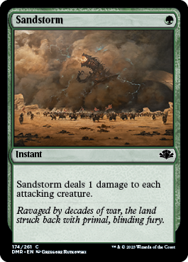 [174]【EN】【FOIL】砂嵐/Sandstorm【DMR】[C][緑]