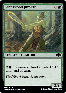 [178]【EN】【FOIL】岩石樹の発動者/Stonewood Invoker【DMR】[C][緑]