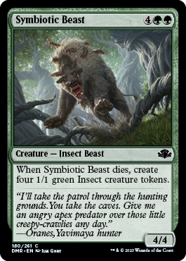 [180]【EN】【FOIL】共生する獣/Symbiotic Beast【DMR】[C][緑]
