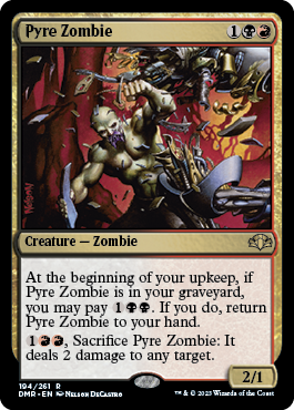 [194]【EN】【FOIL】火葬のゾンビ/Pyre Zombie【DMR】[R][多色]