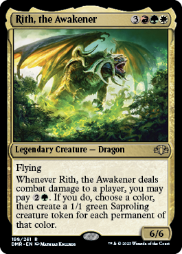 [198]【EN】【FOIL】煽動するものリース/Rith, the Awakener【DMR】[R][多色]