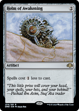 [224]【EN】【FOIL】覚醒の兜/Helm of Awakening【DMR】[R][茶]