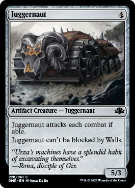 [228]【EN】【FOIL】巨大戦車/Juggernaut【DMR】[C][茶]