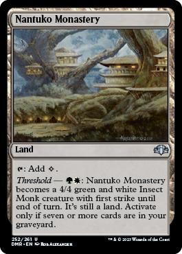 [252]【EN】【FOIL】ナントゥーコの僧院/Nantuko Monastery【DMR】[U][土地]