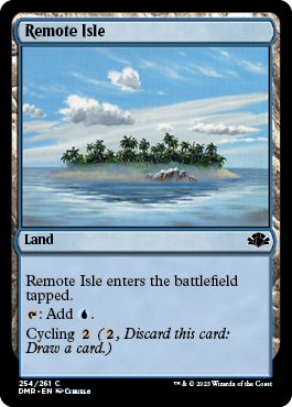 [254]【EN】【FOIL】離れ島/Remote Isle【DMR】[C][土地]