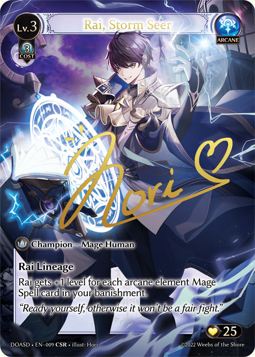 [009]【EN】【FOIL】Rai, Storm Seer【DOASD】[CSR][Arcane]