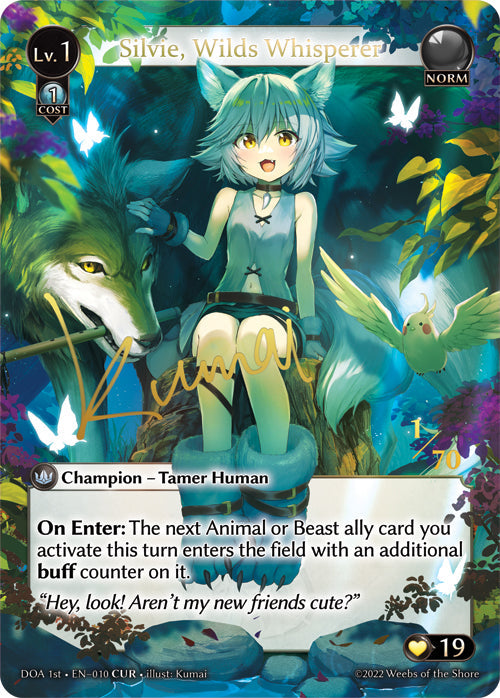[010]【EN】【FOIL】Silvie, Wilds Whisperer【DOA1st】[CUR][Norm]