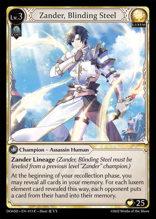 [013]【EN】Zander, Blinding Steel【DOASD】[C][Luxem]