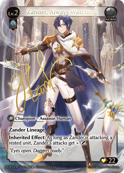 [014]【EN】【FOIL】Zander, Always Watching【DOA1st】[CUR][Norm]
