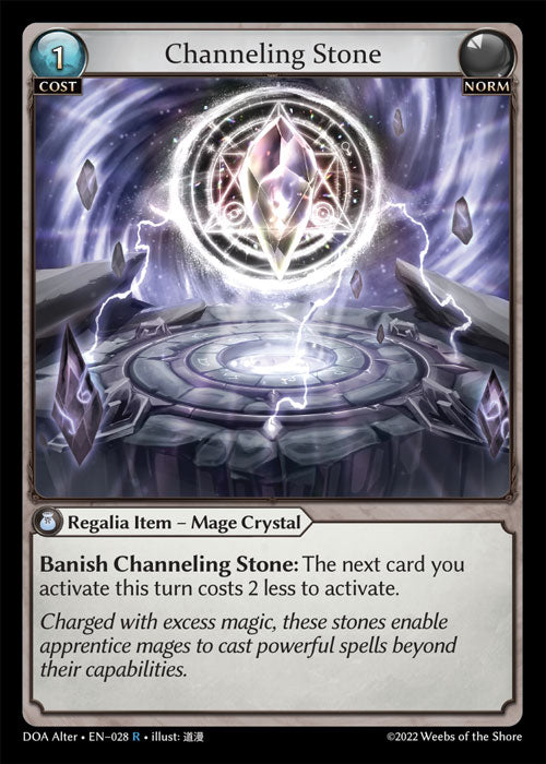 [028]【EN】【FOIL】Channeling Stone【DOAAlter】[R][Norm]