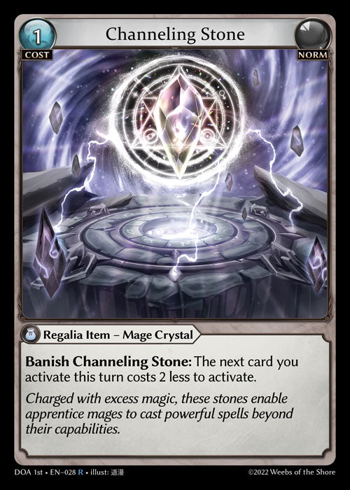 [028]【EN】【FOIL】Channeling Stone【DOA1st】[R][Norm]