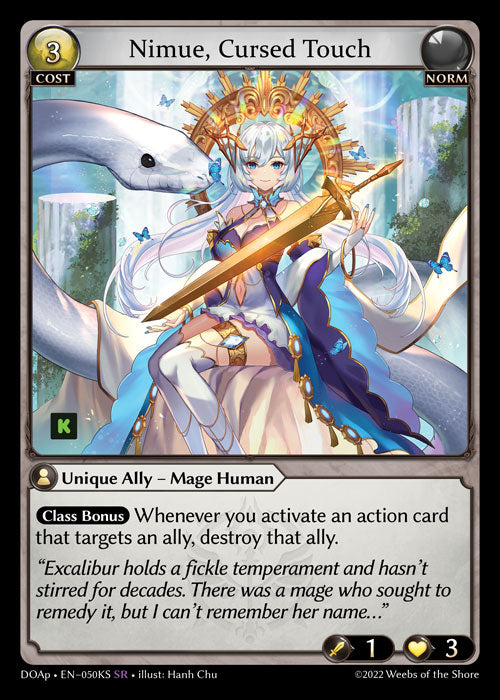 [050KS]【EN】Nimue, Cursed Touch【DOAp】[SR][Norm]