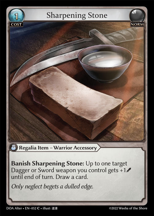 [052]【EN】【FOIL】Sharpening Stone【DOAAlter】[C][Norm]