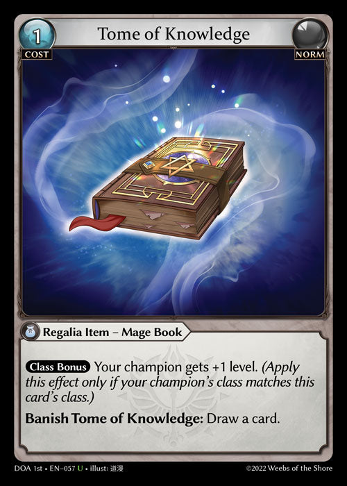 [057]【EN】【FOIL】Tome of Knowledge【DOA1st】[U][Norm]